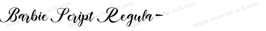 Barbie Script Regula字体转换